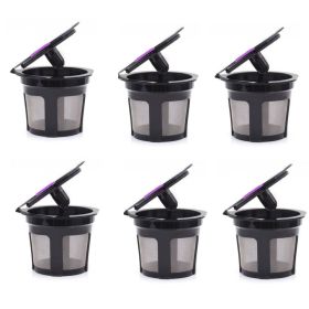 6 Packs Reusable K Cups For Keurig; Reusable K CUP Coffee Filter Refillable Single K CUP For Keurig 2.0 1.0 BPA 20.8in/1.5in 0.18lb - 6 Packs