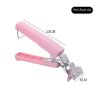 1pc Stainless Steel Gripper Clip; Bowl Plate Pot Pan Dish Clip; Foldable Anti-scalding Tray-lifter Pot Holder Kitchen Tool - Pink - Take Bowl Clip
