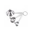 Funnel Set 3PCS Stainless Steel Kitchen Filter Set Handy Strainer for Transferring Fluid Liquid Oil Powder Cooking Utensils Kitchen Gadget Tool - 3-PC