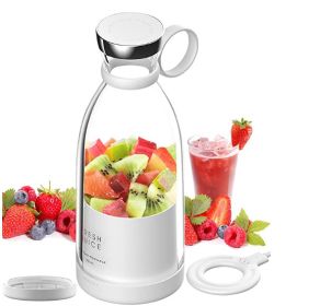 Personal Size Blender;  Portable Blender;  Battery Powered USB Blender  - white