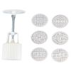 6 Stamps Bean Paste Cake Ellipse Baking Molds Plastic Moon Cake Mold Baking Tools Cake Mold Cookie Mold 45G - Default