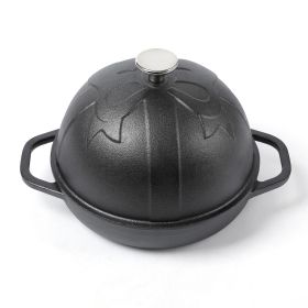 HAWOK Cast Iron Bread Cloche, Dia.7.8inch/20cm, Sourdough Baking Pan Pre-seasoned Black - 1