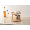 (2 pack)Kitchen Organizer Bamboo Turntable 2-Tier Spice Rack, 10.04 DIA x 6.89 in - 1 Pack
