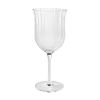 Colette 13-Ounce Scalloped White Wine Glass, Clear - 1 Pack