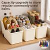 3 Pack Rolling Storage Bins with Wheels, Large Plastic Storage Containers for Kitchen, Pantry, Bathroom and Closet Organization, Stackable Organizer B