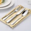 49-piece cutlery set with organizer and steak knives, stainless steel flatware set for 8 people for home kitchen, cutlery set, includes spoon - Silver