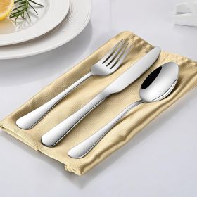49-piece cutlery set with organizer and steak knives, stainless steel flatware set for 8 people for home kitchen, cutlery set, includes spoon - Silver