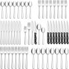 48-Piece Silverware Set with Steak Knives Stainless Steel - Silver