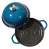 Enameled Cast Iron Dutch Oven, 5 Quart Pot for Sourdough Bread Baking, Heavy-Duty Cookware Pan with Lid and Dual Handles, Oven Induction Compatible up