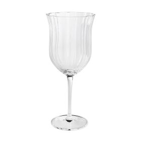 Colette 15-Ounce Scalloped Red Wine Glass, Clear - 1 Pack