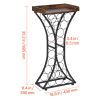 15 Bottle Wine Rack, Freestanding Floor Wine Holder Stand Liquor Cabinet with Wood Tabletop, Easy Assembly Floor Storage Rack, For Home Bar Kitchen Li