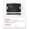 Reversible Grill/Griddle, 14x8.5 inch Pre-Seasoned Cast Iron Griddle, Portable Rectangular Pan with Handle, Family Cookware for Indoor/Outdoor Stove T