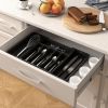 Silverware Drawer Organizer, Expandable Utensil Tray for Kitchen, BPA Free Flatware and Cutlery Holder