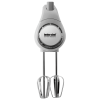 Better Chef 5-Speed 150W Hand Mixer with Silver Accents and Storage Clip - White