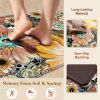 Kitchen Mats for Floor Cushioned Anti Fatigue Sets of 2 Boho Floral Kitchen Rugs Non Slip Waterproof Memory Foam Kitchen Floor Mats Padded Comfort Sta