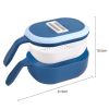 Multi Purpose Vegetables Cutter Slicer Grater Colander Mandoline - Blue