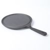 HAWOK Cast Iron Round Griddle, Pre-seasoned Comal Pan, 9.5" Crepe Maker Pan - 1
