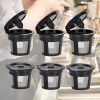6 Packs Reusable K Cups For Keurig; Reusable K CUP Coffee Filter Refillable Single K CUP For Keurig 2.0 1.0 BPA 20.8in/1.5in 0.18lb - 6 Packs