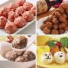 2PCS Small Meatball Maker Homemade Lean Meatball Tool Geometric Shape Steel Maker Barbecue Hot Pot Bean Curd - as pic