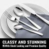 48-Piece Silverware Set with Steak Knives Stainless Steel - Silver