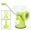 Meat Mincer Manual Meat Grinder Hand-Cranked Suction Base for Home Kitchen Grind Meat Sausage Cookies Vegetables - green