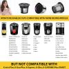 6 Packs Reusable K Cups For Keurig; Reusable K CUP Coffee Filter Refillable Single K CUP For Keurig 2.0 1.0 BPA 20.8in/1.5in 0.18lb - 6 Packs