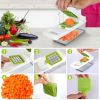12 In 1 Vegetable Chopper with Container Kitchen Food Slicer Dicer Grater Peeler Egg Separator Hand Protector for Onion Salad Potato GPCT2055Pro - Pro