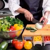 Bamboo Cutting Board with Food Containers, Wooden Chopping Board with Storage Trays, Cheese Grater and Juice Groove for Meat, Vegetables and Kitchen F