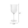 Colette 13-Ounce Scalloped White Wine Glass, Clear - 1 Pack
