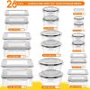 52 PCS Food Storage Containers with Lids Airtight (26 Lids 26 Containers)
