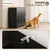 47" Buffet Cabinet with Soft-Close Hinges, Farmhouse Sideboard with 3 Drawers, Adjustable Shelves and Spice Racks, Black - Black