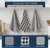 Kitchen Towels Set 20 Pack - Ultra Soft Cotton Kitchen Hand Towels, Highly Absorbent Dish Cloths, Durable Scrubbers, Flour Sack Tea Towels, Heat Resis