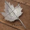 Tin Maple Tea Strainer Handmade Tea Infuser Chinese Style Tea Strainer Tea Filter Kung Fu Tea Accessory,Silver - Default