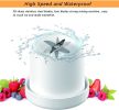 Personal Size Blender;  Portable Blender;  Battery Powered USB Blender  - white