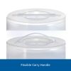 12 inch Clear Cake Carrier with 2pk 9 inch Gray Round Pans, Carbon Steel - 1 Pack