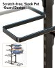 Pots and Pans Organizer under Cabinet, 20.8" Height Heavy Duty 120LBS Pots Pans Organizer Rack for Cabinet 8-Tier Adjustable for Big Stockpots, Dutch
