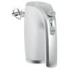 Better Chef 5-Speed 150W Hand Mixer with Silver Accents and Storage Clip - White