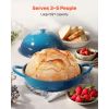 Enameled Cast Iron Dutch Oven, 5 Quart Pot for Sourdough Bread Baking, Heavy-Duty Cookware Pan with Lid and Dual Handles, Oven Induction Compatible up