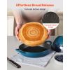Enameled Cast Iron Dutch Oven, 5 Quart Pot for Sourdough Bread Baking, Heavy-Duty Cookware Pan with Lid and Dual Handles, Oven Induction Compatible up