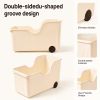3 Pack Rolling Storage Bins with Wheels, Large Plastic Storage Containers for Kitchen, Pantry, Bathroom and Closet Organization, Stackable Organizer B