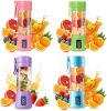 Portable 6 Blender; Personal Size Blender Juicer Cup; Smoothies and Shakes Blender; Handheld Fruit Machine; Blender Mixer Home - purple