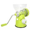 Meat Mincer Manual Meat Grinder Hand-Cranked Suction Base for Home Kitchen Grind Meat Sausage Cookies Vegetables - green