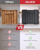 Silverware Drawer Organizer, Adjustable Utensil Cutlery Tray | Expandable Kitchen Organizer for Forks Knives, Multipurpose Kitchen Storage, Apartment