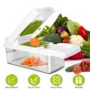 12 In 1 Vegetable Chopper with Container Kitchen Food Slicer Dicer Grater Peeler Egg Separator Hand Protector for Onion Salad Potato GPCT2055Pro - Pro