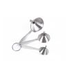 Funnel Set 3PCS Stainless Steel Kitchen Filter Set Handy Strainer for Transferring Fluid Liquid Oil Powder Cooking Utensils Kitchen Gadget Tool - 3-PC