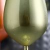 Happiest Hours Cocktail Glasses Let The Party Begin - Golden Champagne Flute  Pair