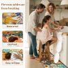 Kitchen Mats for Floor Cushioned Anti Fatigue Sets of 2 Boho Floral Kitchen Rugs Non Slip Waterproof Memory Foam Kitchen Floor Mats Padded Comfort Sta