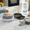 12 inch Clear Cake Carrier with 2pk 9 inch Gray Round Pans, Carbon Steel - 1 Pack