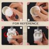 6 Stamps Bean Paste Cake Ellipse Baking Molds Plastic Moon Cake Mold Baking Tools Cake Mold Cookie Mold 45G - Default