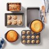 6 Piece Nonstick Carbon Steel Bakeware Set with Cake, Muffin, Cookie, and Loaf Pans, Easy Release, Oven Safe, 16.25 x 11.75 x 6.25 inches - 1 Pack